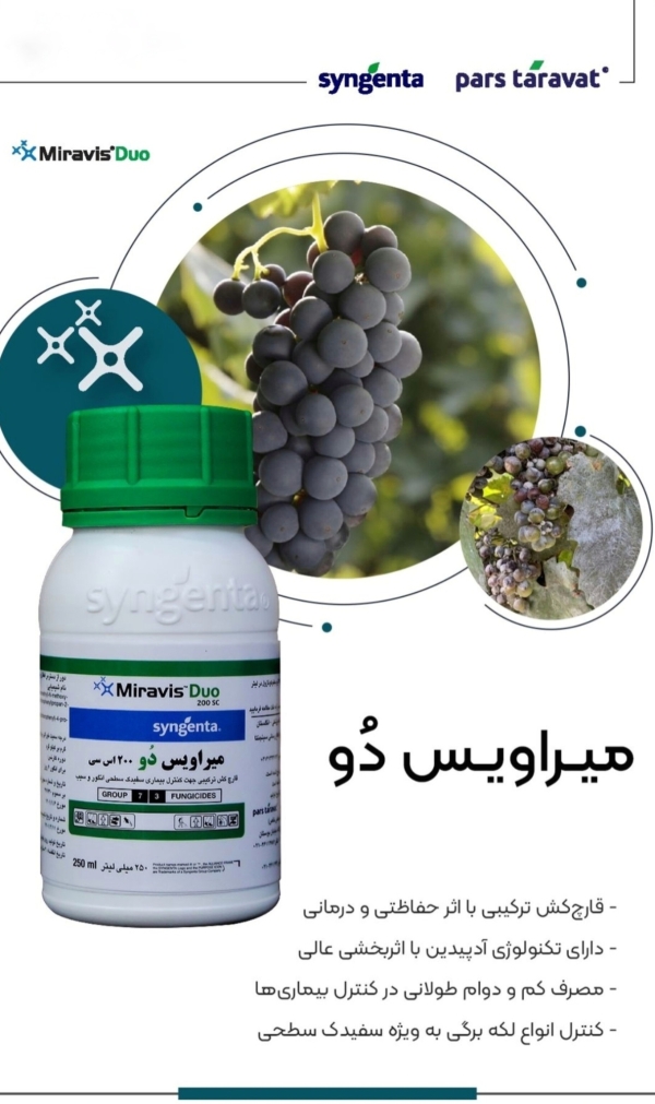 سم قارچ کش میراویس دُو 200 SC شرکت سینجنتا سوئیس