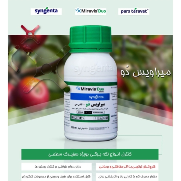 سم قارچ کش میراویس دُو 200 SC شرکت سینجنتا سوئیس