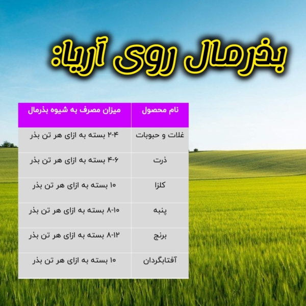 کود بذرمال روی آریا شیمی